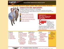 Tablet Screenshot of npp-graphics.com